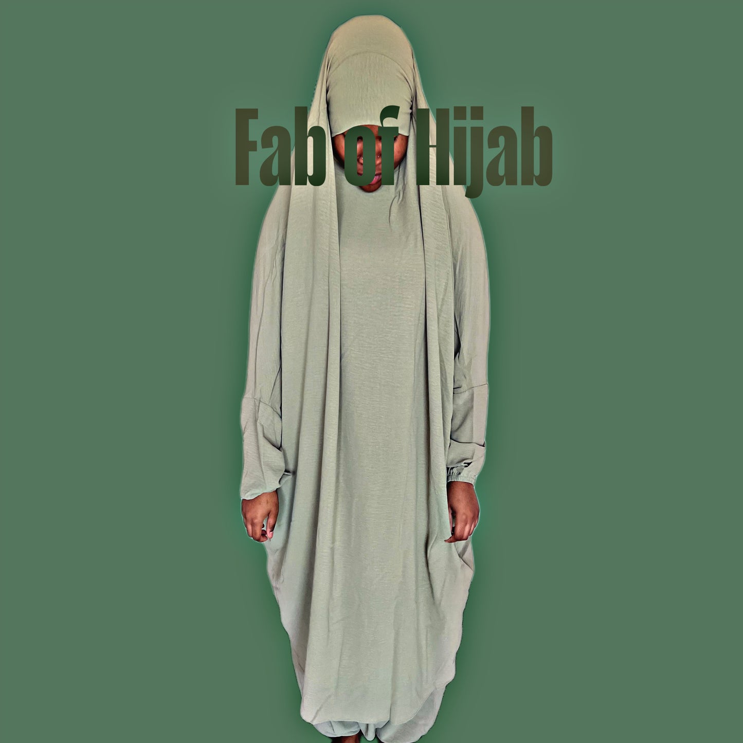 2 Piece Jilbab Set With Pants