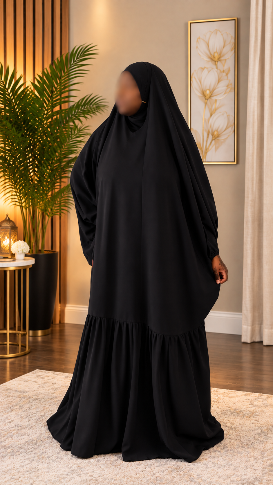 OVERHEAD WITH ONE TIER PLEATED